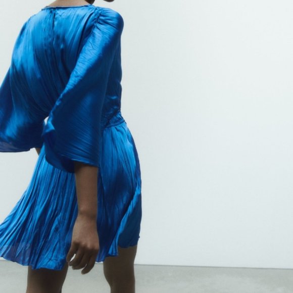 ZARA Satin Effect Short Dress(NWT) - Picture 4 of 11